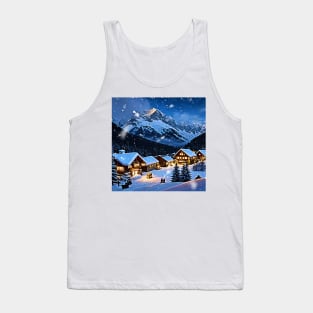 Alpine Christmas Village Tank Top